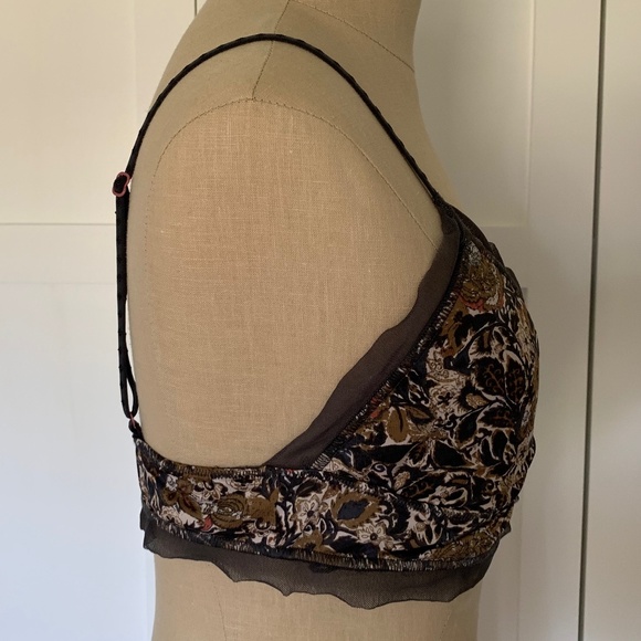 FREE PEOPLE INTIMATELY ON THE EDGE PRINT BRALETTE - Picture 7 of 14